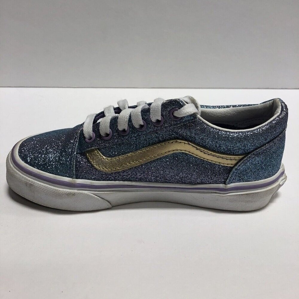 Vans Little Kids’ Old Skool Ombre Glitter Sneakers, Size 1M - Picture 2 of 6